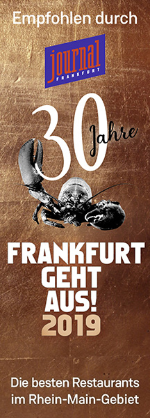 Empfehlung von Journal Frankfurt: Frankfurt geht aus! 2019, Jubiläumsausgabe 30 Jahre